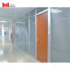 Meeting Room Tempered Glass Partition Wall With Shutter 1000-4500mm