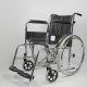 Hospital Folding Steel Wheelchair With Detachable Footrest Flip Back Seat