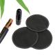 Custom Bamboo Face Pads Sustainable Makeup Remover Rounds Black