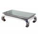 Stainless Steel End Table Aviation Coffee Table With Legs