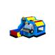 Police Car Combo Jumping Bounce With Slide Moonwalk Inflatable Bounce House