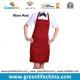 Polyester wine red advertisement apron ready for logo printing men women tool accessory