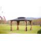 Rust Proof Polycarbonate Double Roof Gazebo With Steel Frame