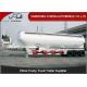 Vertical Type Three Axles Bulk Powder Semi Tanker Trailer , Dry Van Trailer With Blower