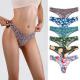                  Custom Printed Panties Thong Floral Pattern Girls in Thongs Printed Ice Silk Seamless Briefs             