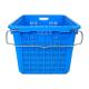 Foldable Fruit Vegetable Turnover Crate with Customized Color and Mesh Plastic Basket