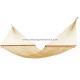 Collapsible Portable  Luxury Natural Rope Hammock Two Person Spreader Bars Tan Extra Wide