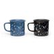 2020 new marble mosaic ceramic solid color mug with decal on glaze
