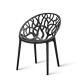 Integral Moulding Hollow Plastic Dining Chairs For Restaurant / Coffee Bar