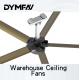 2.5m Warehouse HVLS Fan Workshop DC Motor Industrial Big Ceiling Fan