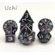 Sturdy Hand Pouring Colored Dice Sets , Metal Unique Polyhedral Dice