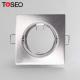 Fixed Aluminum GU10 Downlight Fitting Square LED Recessed Downlight Fixtures