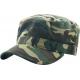 Customized Army Cap Basic Military Style Hat 100% Breathable Cotton Plain Flat Top Twill