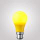 E27, B22, E26 Yellow Cover LED Bulb Light, No Flickering, >0.90 PF, Uniform Light Guide, No Glare