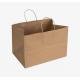 takeout kraft packaging bag with handle