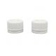 Tamper Evident PP Screw Cap Cover White 28/410 Ribbed Surface