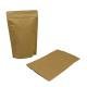 Eco Friendly Plain Height 30cm Kraft Paper Zipper Bag