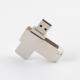 Flexible Twist 3.0 2.0 Usb Flash Drive , 128GB 256GB Matt Metal Swivel Usb 100MBS