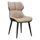 Steel Chair, dining chair with pVC leather upholstered