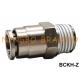 Male Straight Push In Brass Pneumatic Hose Fitting 4mm 6mm 8mm 10mm 12mm