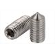 18-8 Stainless Steel Hexagon Socket Set Screw with Cone Point  DIN914 Headless Screws
