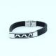 Factory Direct Stainless Steel High Quality Silicone Bracelet Bangle LBI43