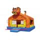 BO010 tiger funny inflatable pvc tarpaulin castle