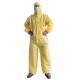 Nonwoven Chemical Nuclear Disposable Protection Coveralls Type 3 4 For Industry