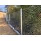 9 Gauge X 2 Chain Link Fence Fabric , Galvanized Chainlink Fencing Longlife