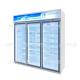 Frequency Conversion Commercial Glass Display Freezer With LED Light