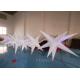 Oxford Cloth LED Inflatable Star With Color Light For Event Decoration