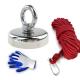 Ni Surface Coating Custom 1000lbs Pull Force N52 Fishing Magnet with Double-Sided Pull
