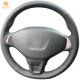 Car Accessories Mewant Hand Sewn Faux Leather Steering Wheel Cover for Peugeot 301