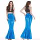 Holographic Mermaid Tail Skirt Costume Elastic Waistband With Side Zipper Closure