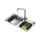 Drop In Top Mount Composite Kitchen Sinks ,  Washing Quartz Resin Sink