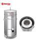 Commercial Vegetable Salad Spinner Dryer Machine 3-5kg/h 0.75kw Easy Operation