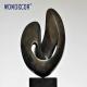 Outdoor garden abstract metal decoration abstract twisted Bronze sculpture