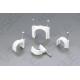Electric Wire Clips / Round Cable Clips White PE Plastic High Carbon Steel  C Shaped