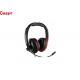 Active Noise Cancelling Wired Gaming Headphones , Computer Headphones With Mic Portable Music Headset