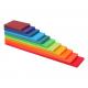 11 Lot Burlywood Wooden Rainbow Stacker Toy Macaron Beech