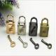 Fashion nickel color zinc alloy metal bag decorative lock with key for handbags