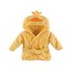 100% Cotton Yellow Baby Bath Robes Skin Friendly And Comfortable Flannel