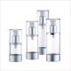 Oval Single Wall Airless Pump Cosmetic Bottles Aluminum Base Pump 20ml 30ml 40ml 50ml