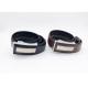 Custom Logo Matte Silver Automatic Buckle Genuine Leather Belts for Men