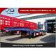 2 Axles Low Bed Semi Trailer 20-40 Tons Machine Loading Spring Steel Suspension