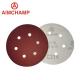 Sandpaper Disc 5 Inch 125mm 8 holes Red Aluminum Oxide abrasive disc disk