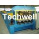 Colored Steel 380V 3 phase 50Hz Floor Decking Sheet Roll Forming Machine PLC Control