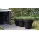 Fiber Clay Pots, outdoor pots, garden pots TR13 Tall Cube Planter Box