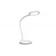 White Smart LED Desk Lamp Eye Protection , 1100mAh Rechargeable Cordless LED Table Lamp