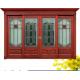 Red  Carve patterns solid Wooden Automatic telescoping sliding doors